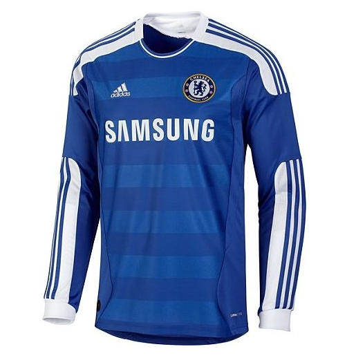 2011-2012 Chelsea Retro Long Sleeve Home Kit Soccer Jersey